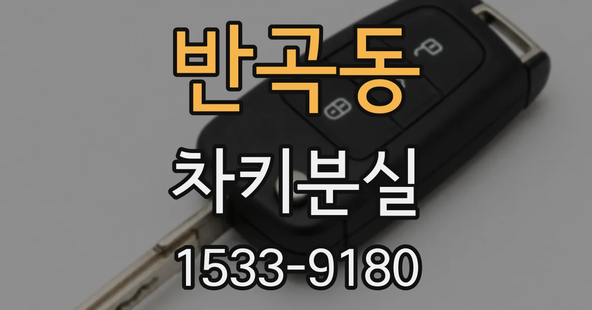 반곡동 차키분실