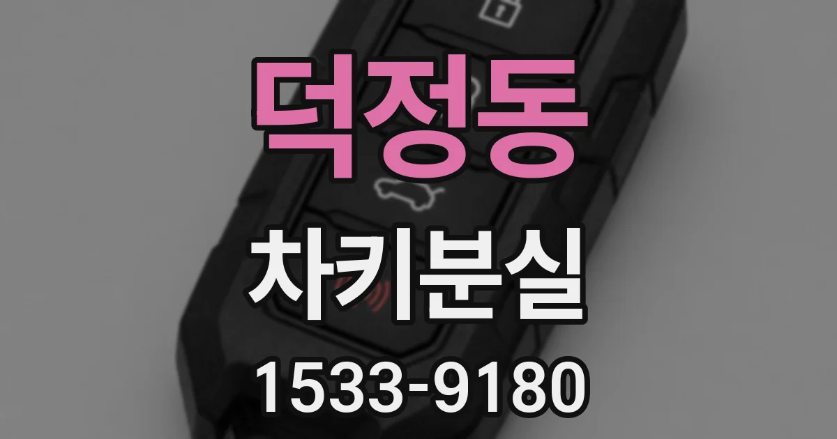 덕정동 차키분실