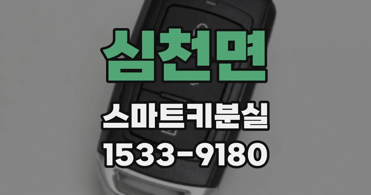 심천면 스마트키분실