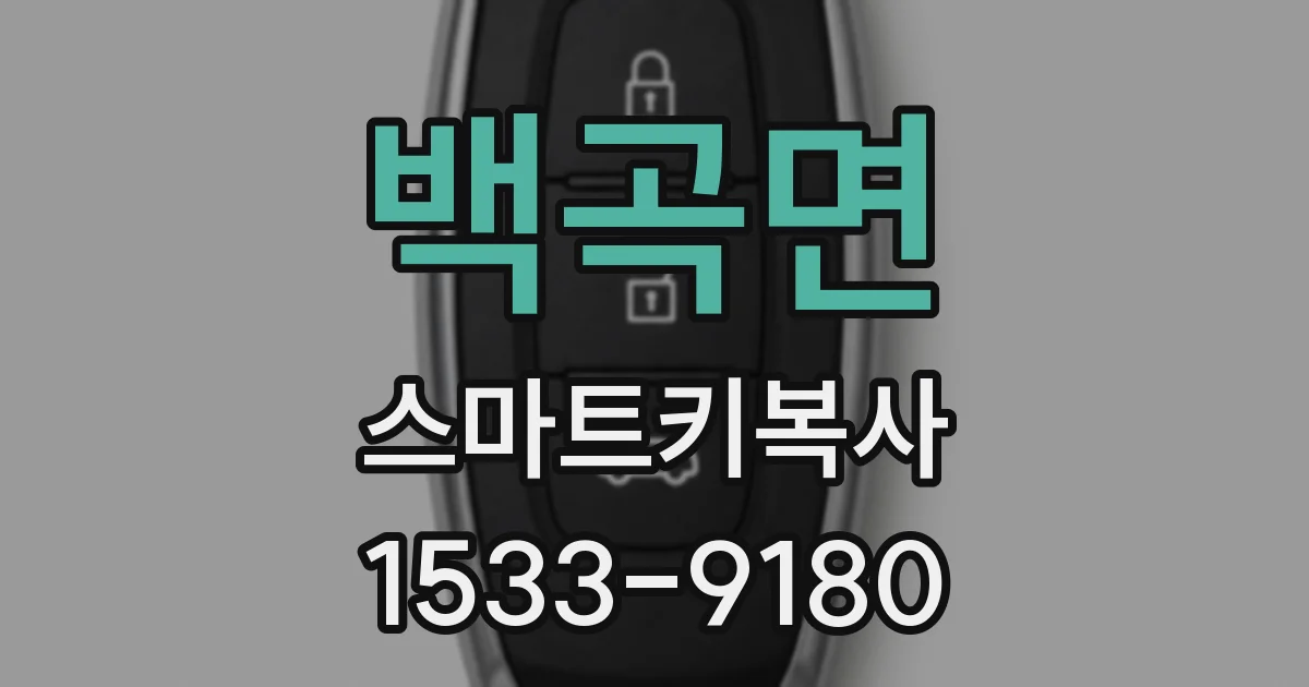 백곡면 스마트키복사