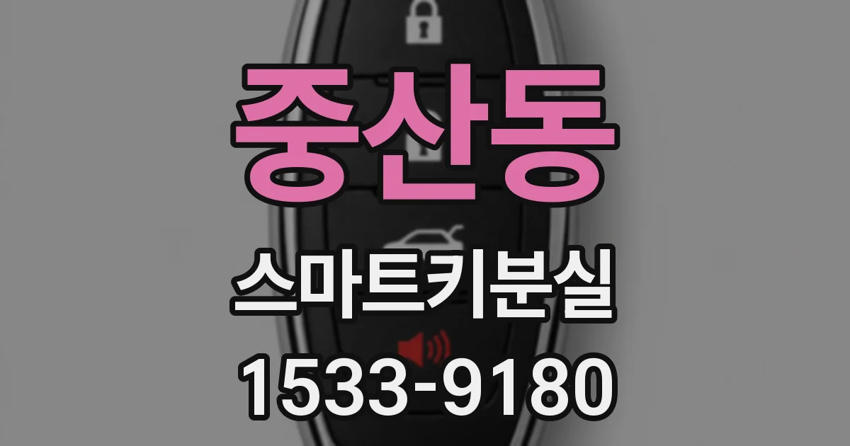 중산동 스마트키분실