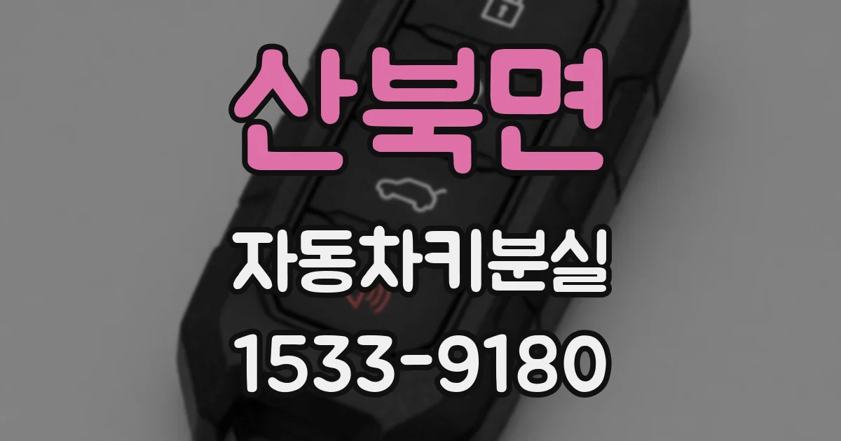 산북면 자동차키분실