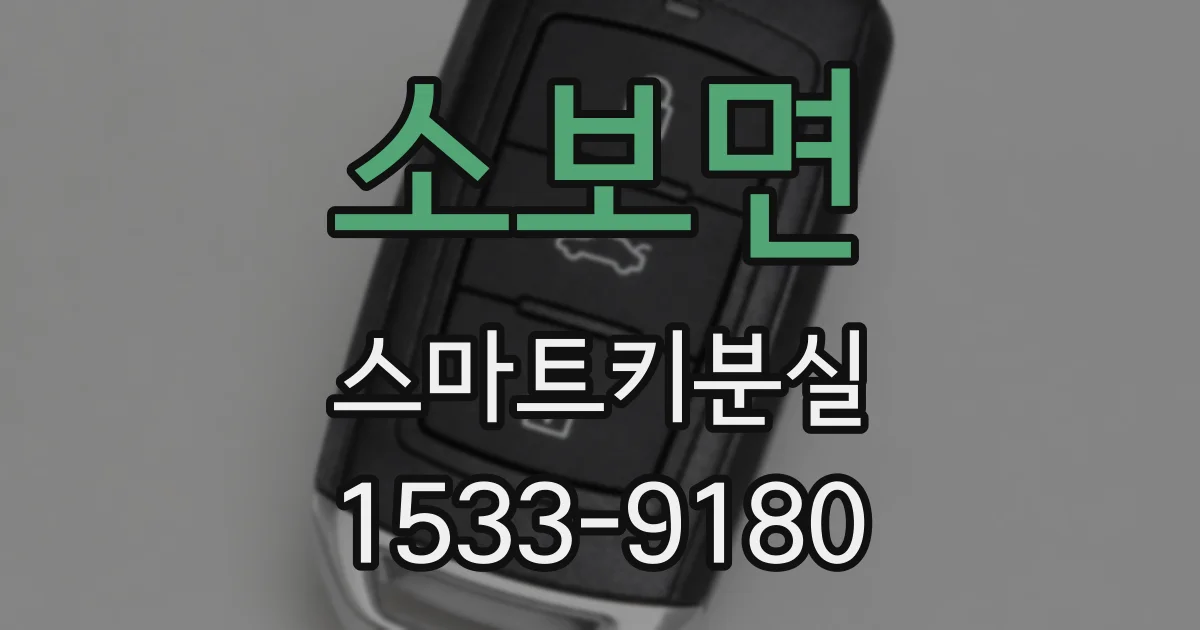 소보면 스마트키분실