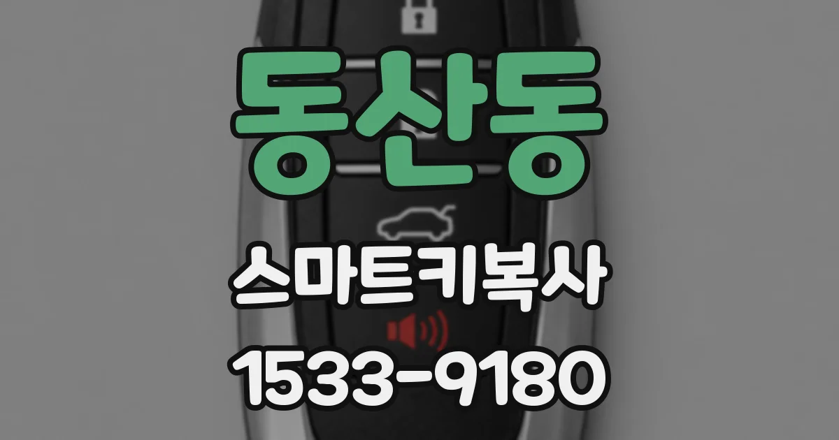 동산동 스마트키복사