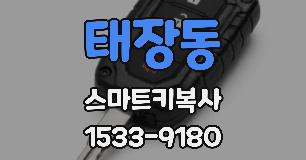 태장동 스마트키복사