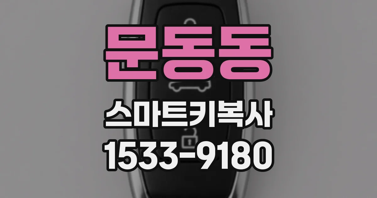 문동동 스마트키복사
