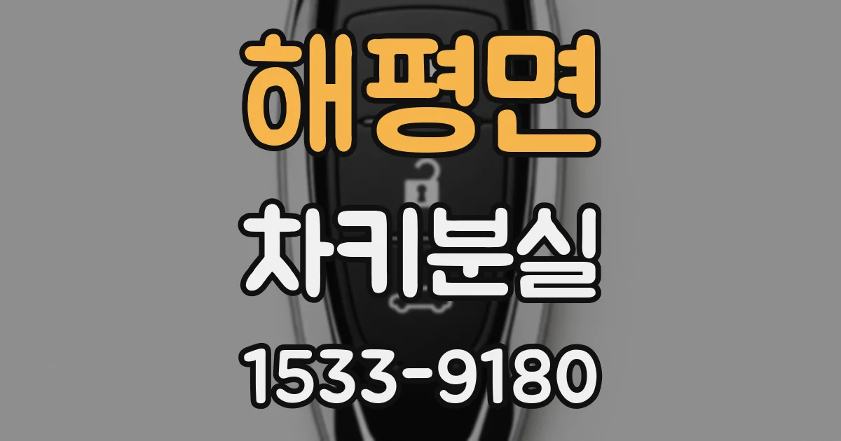 해평면 차키분실