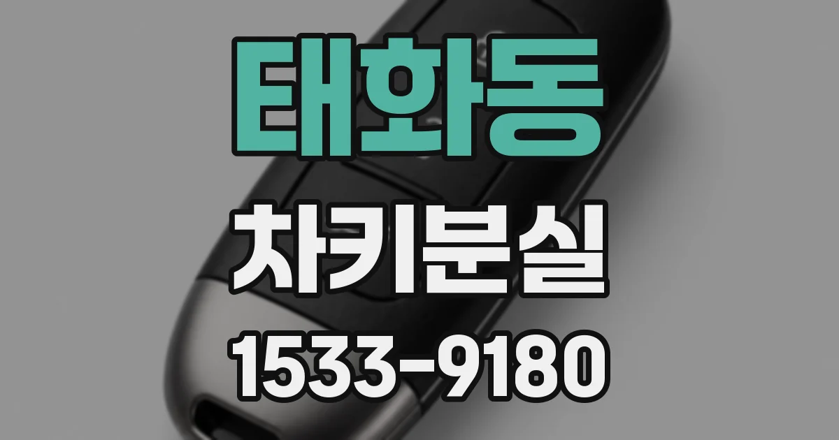 태화동 차키분실