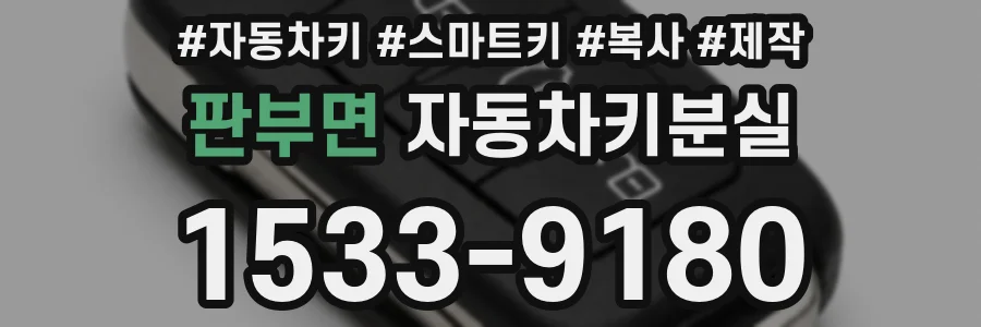 판부면 자동차키분실