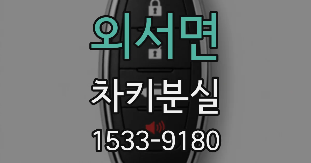 외서면 차키분실