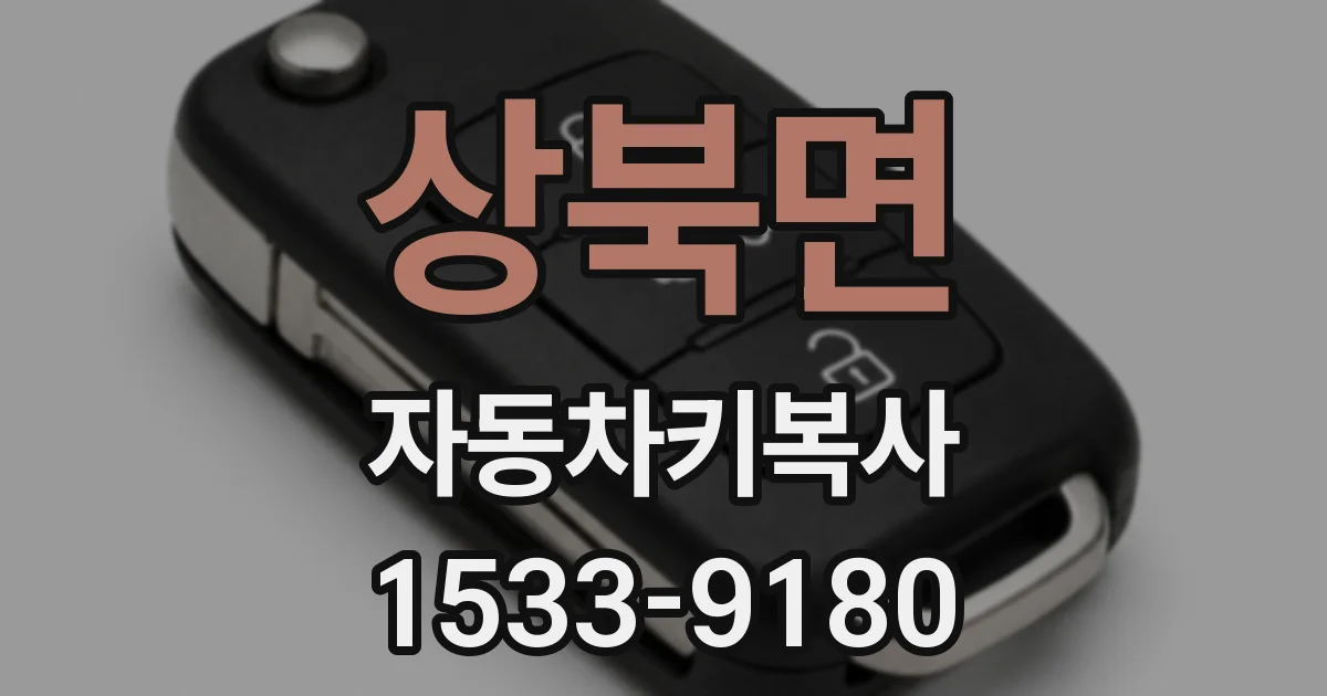 상북면 자동차키복사