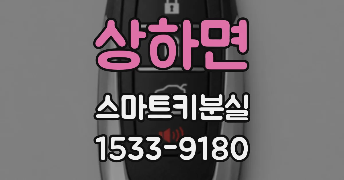 상하면 스마트키분실