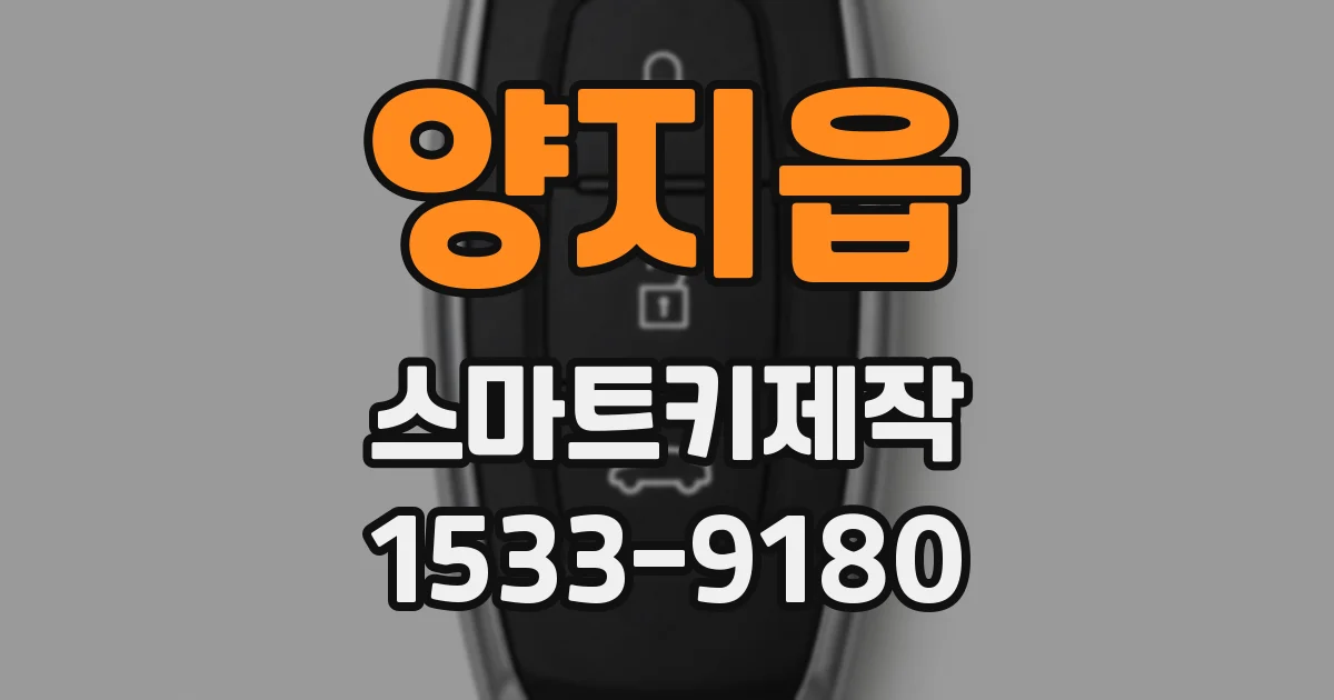 양지읍 스마트키제작