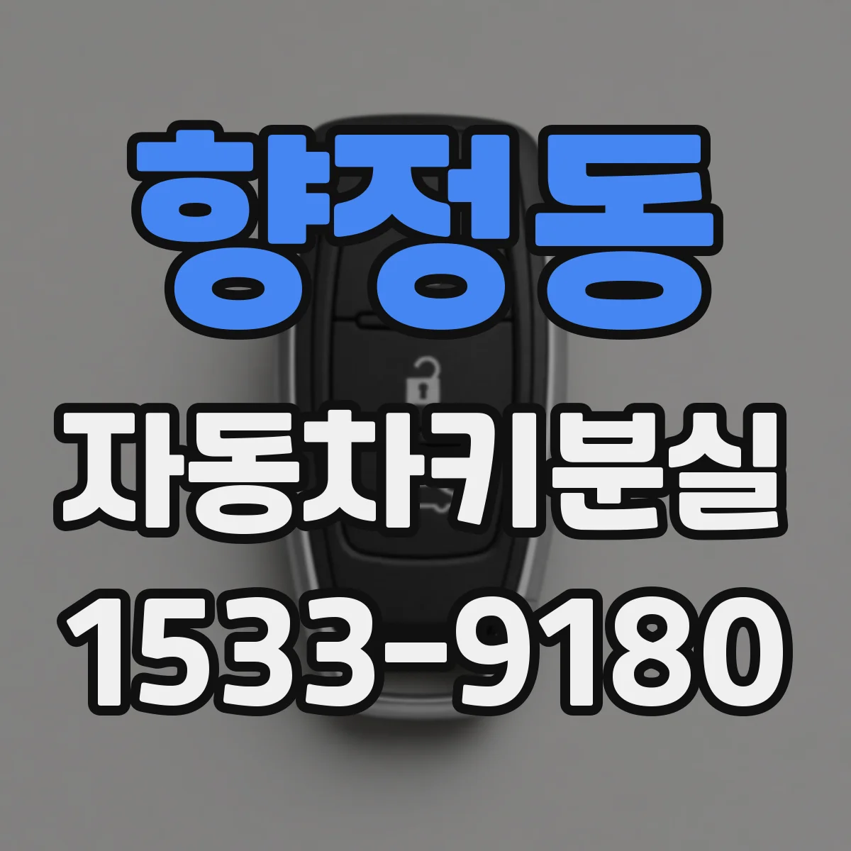 향정동 자동차키분실