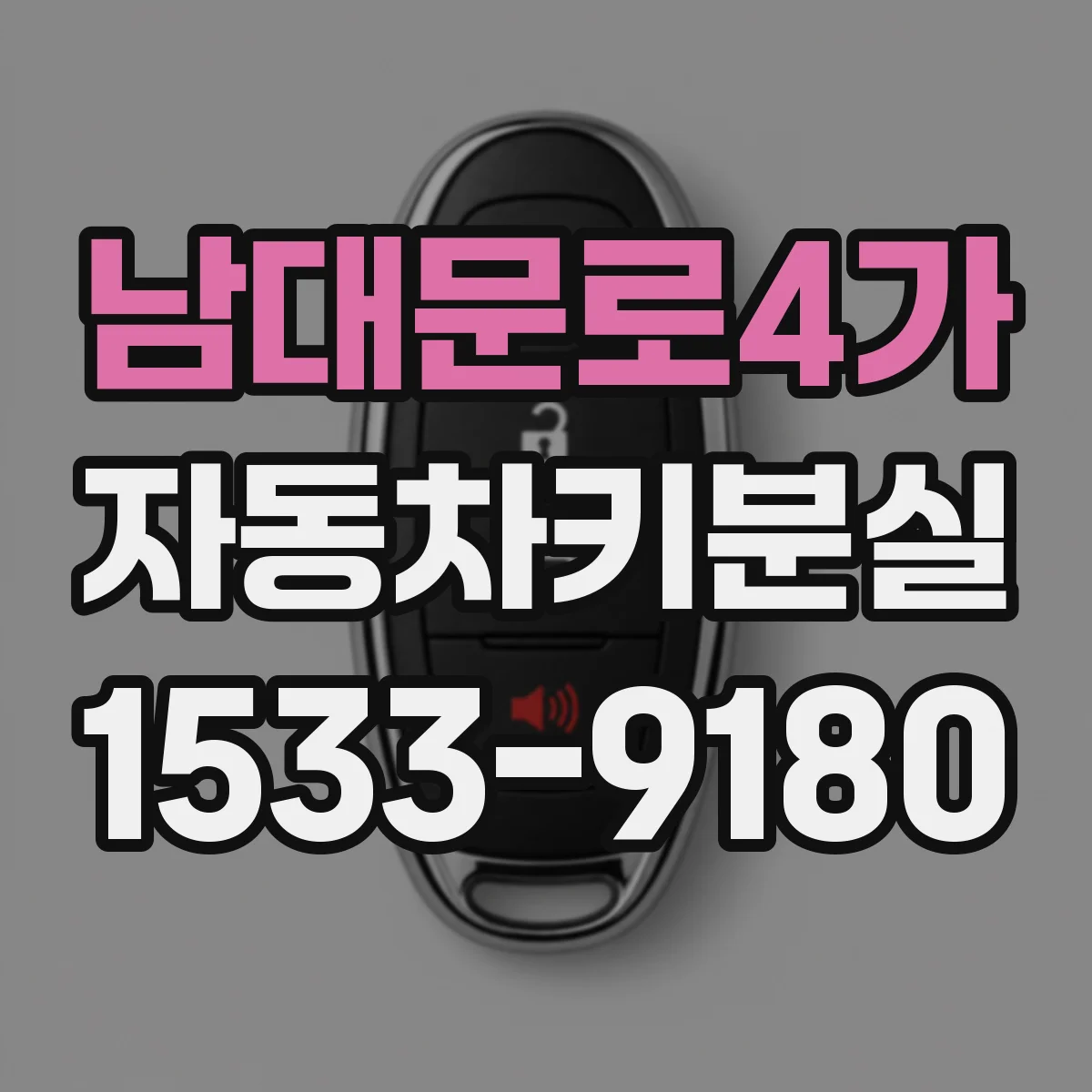 남대문로4가 자동차키분실