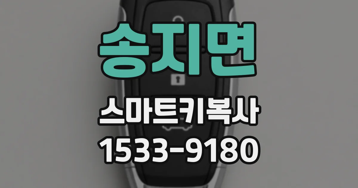 송지면 스마트키복사