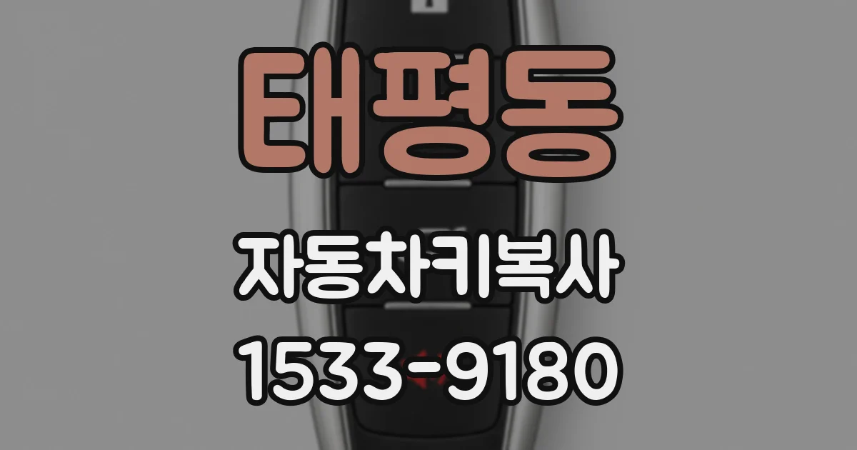 태평동 자동차키복사