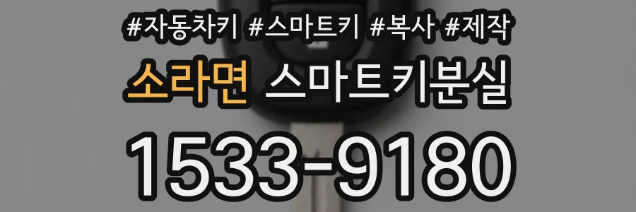 소라면 스마트키분실