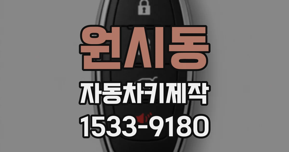 원시동 자동차키제작