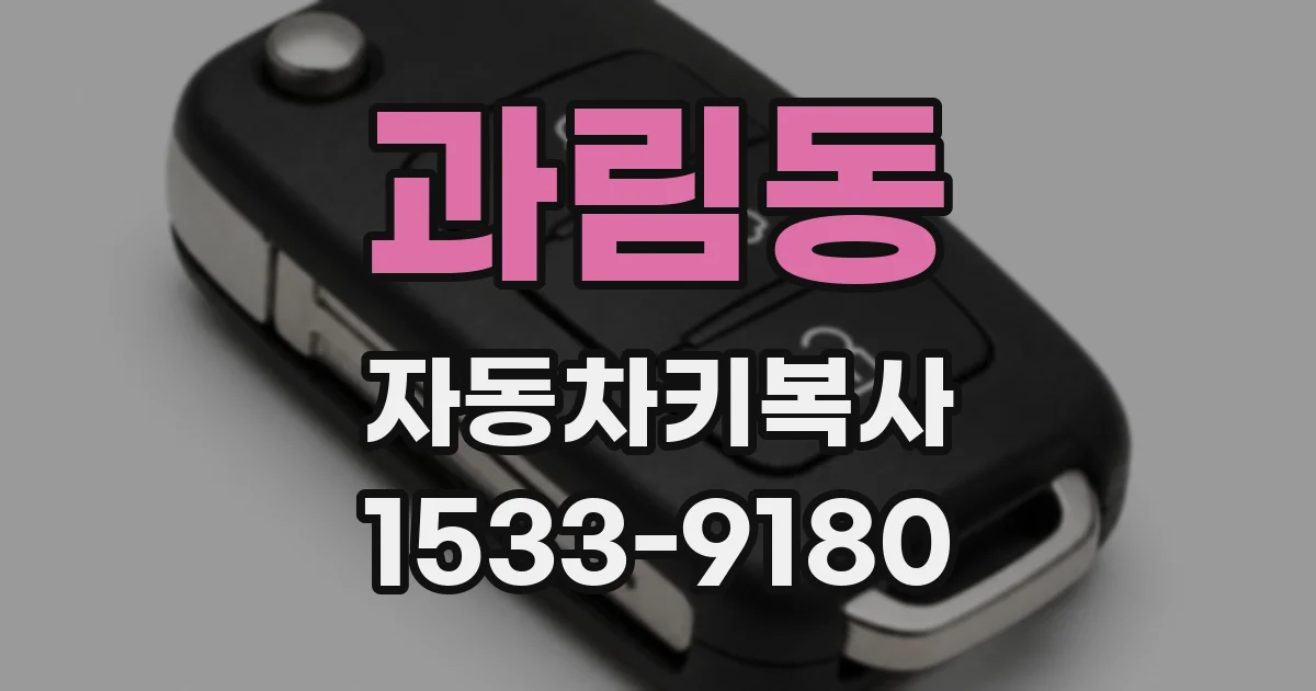 과림동 자동차키복사