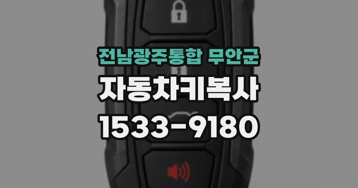 전남광주통합 무안군 자동차키복사