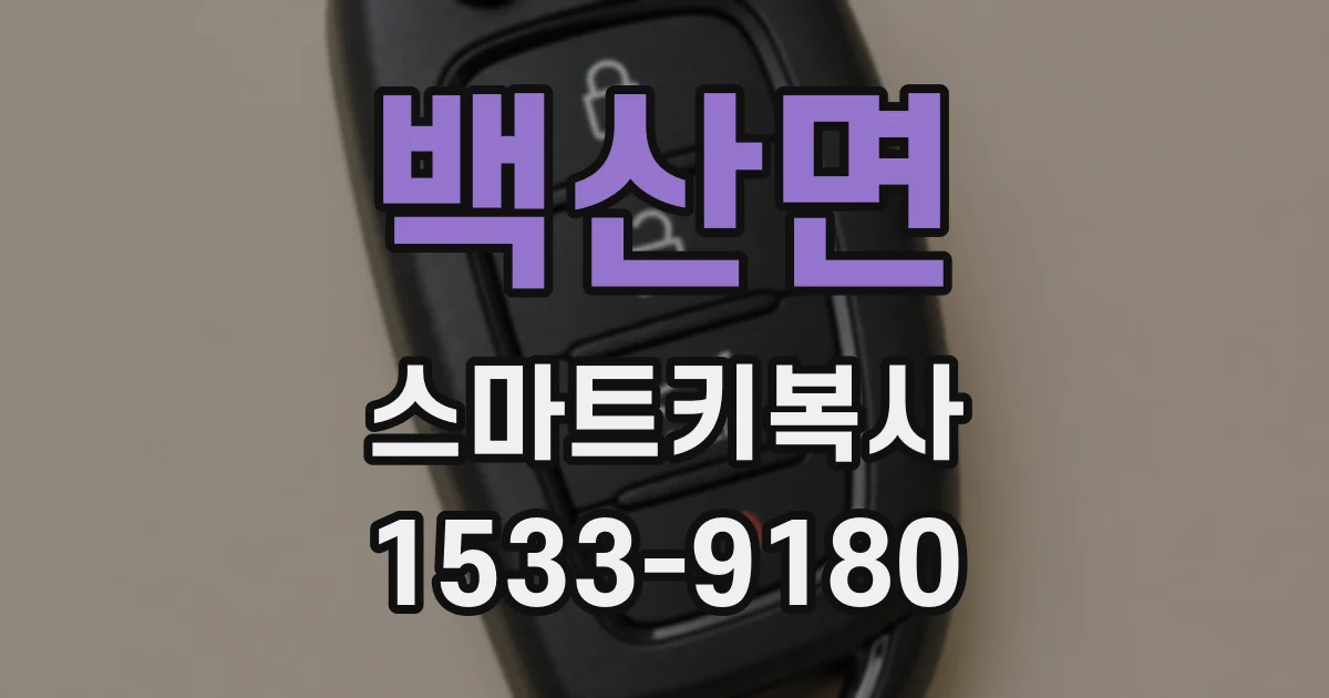 백산면 스마트키복사