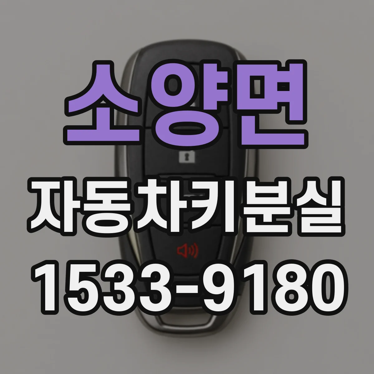 소양면 자동차키분실