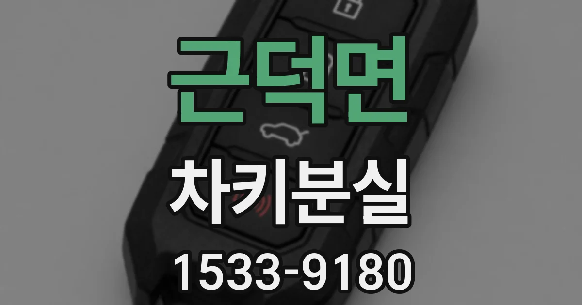 근덕면 차키분실