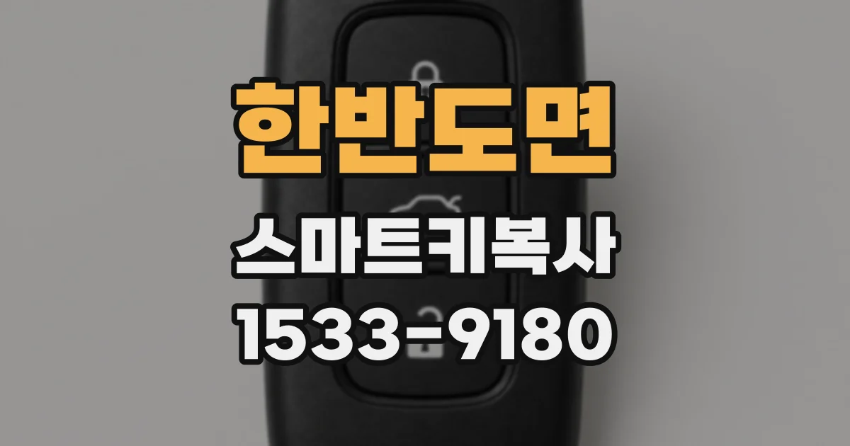 한반도면 스마트키복사