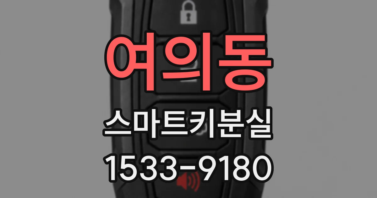 여의동 스마트키분실