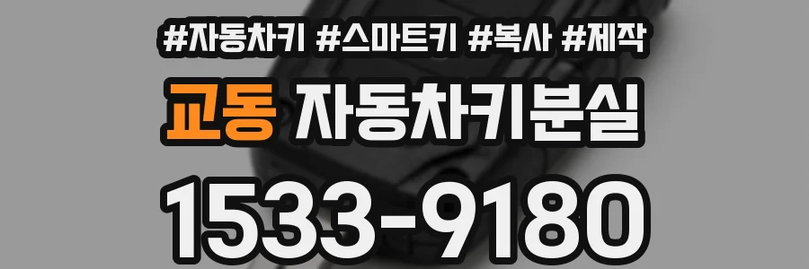 교동 자동차키분실