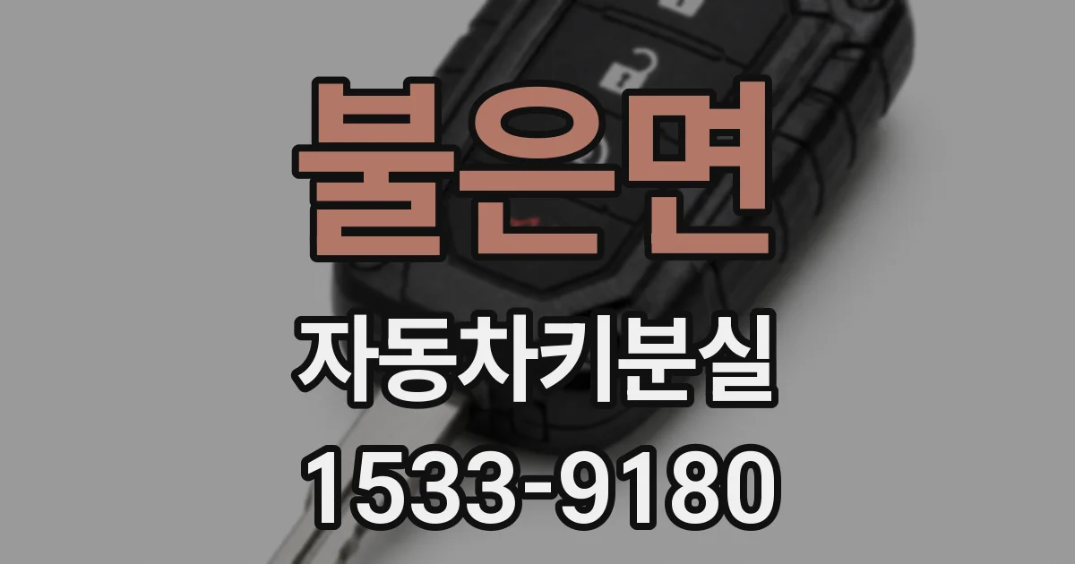 불은면 자동차키분실