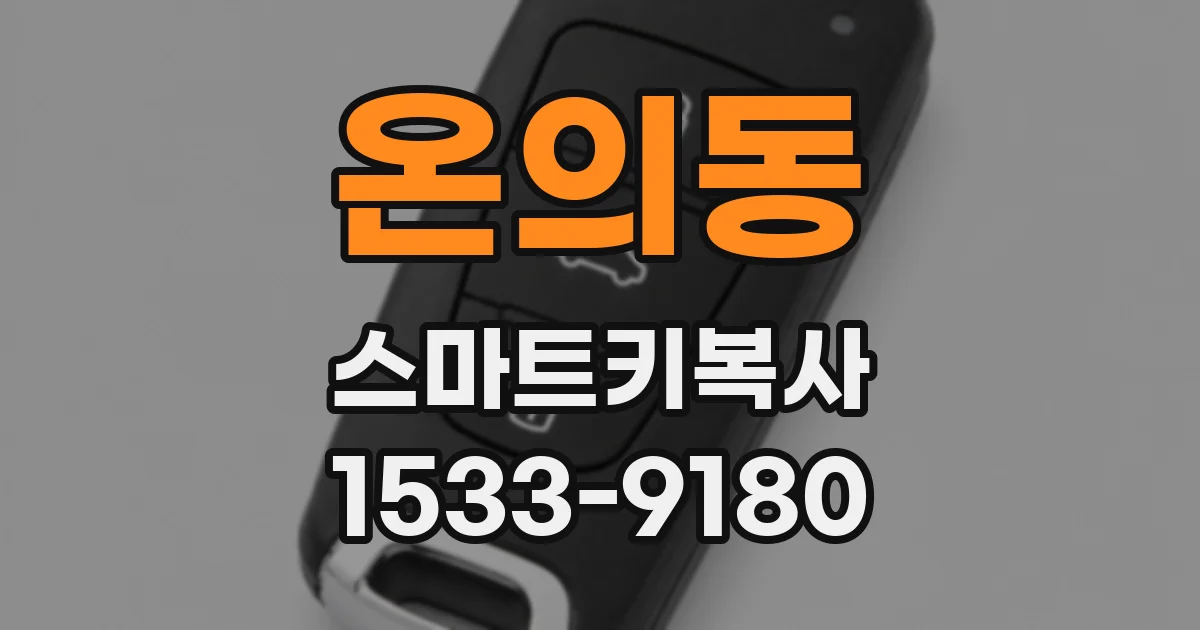 온의동 스마트키복사