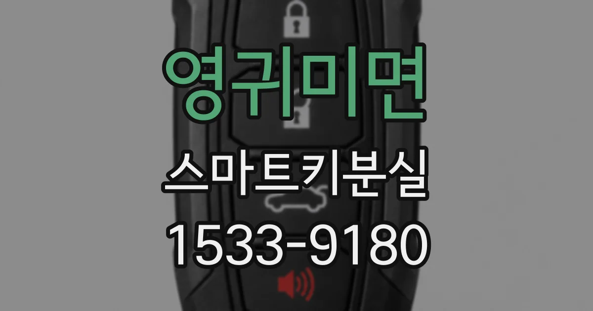영귀미면 스마트키분실