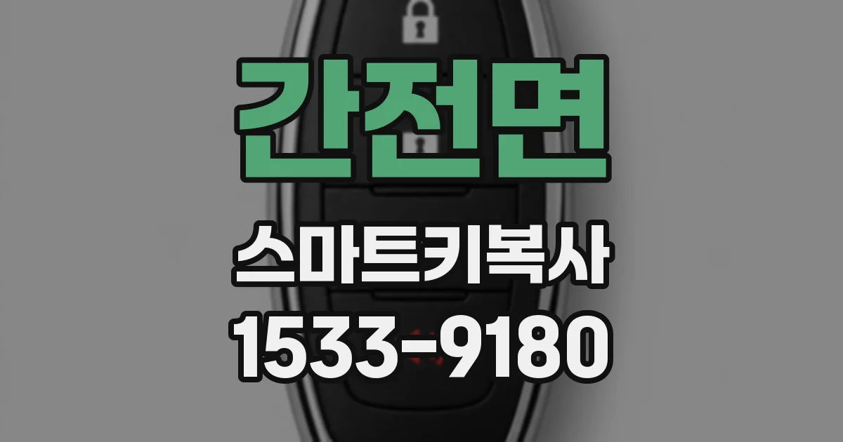 간전면 스마트키복사