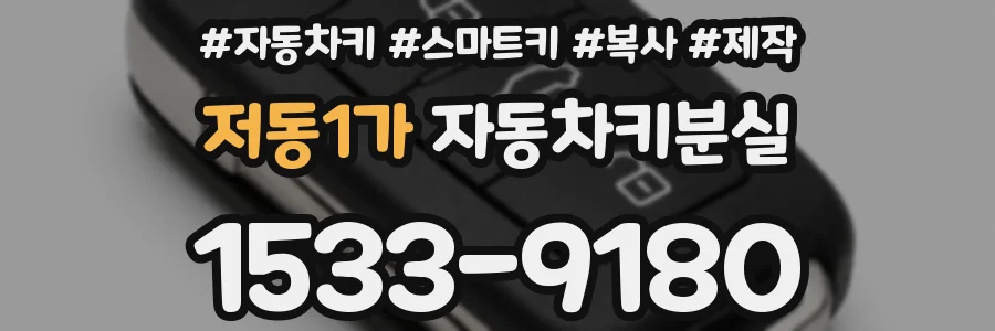 저동1가 자동차키분실