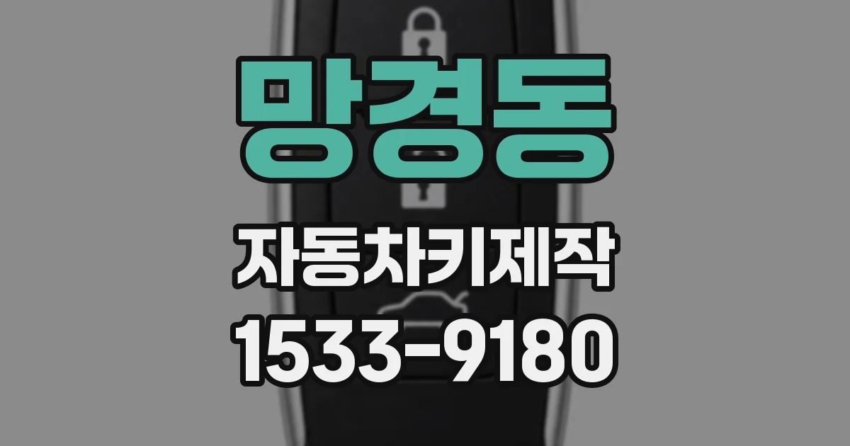 망경동 자동차키제작
