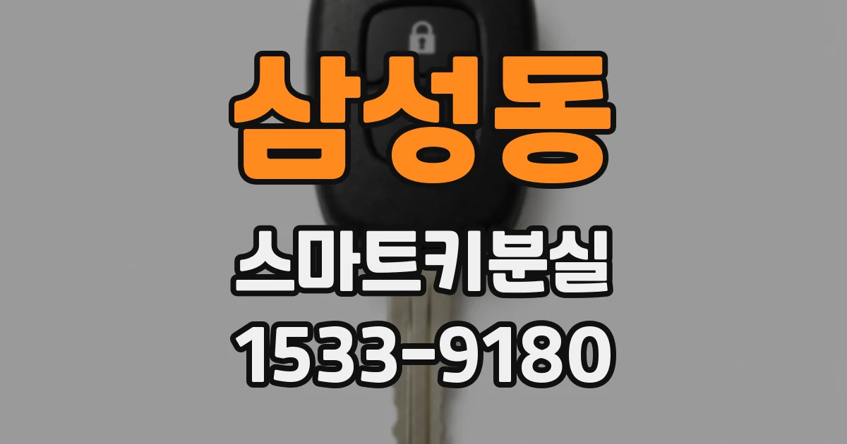 삼성동 스마트키분실