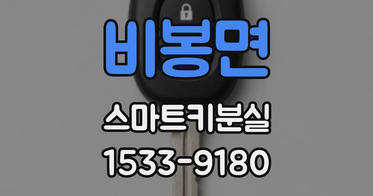 비봉면 스마트키분실