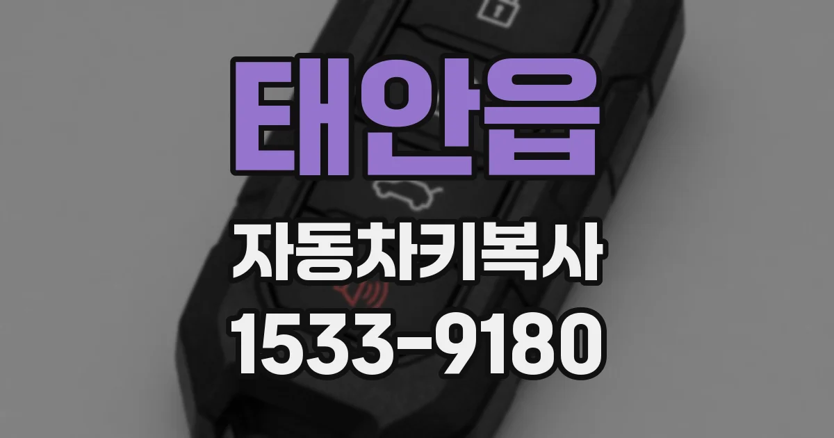 태안읍 자동차키복사