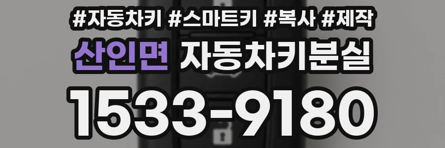 산인면 자동차키분실
