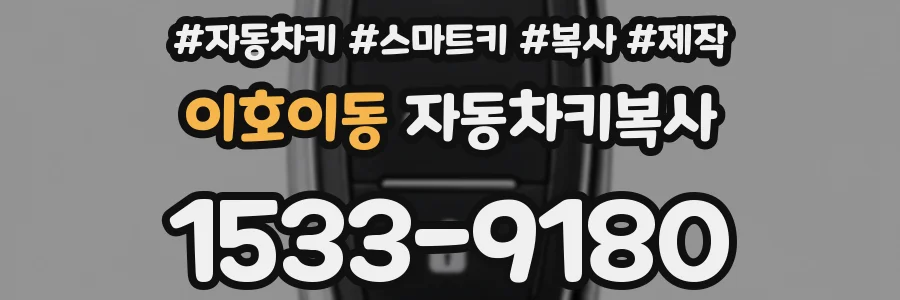 이호이동 자동차키복사