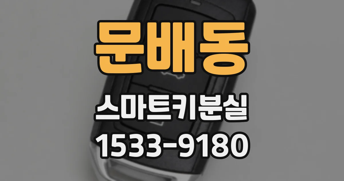 문배동 스마트키분실
