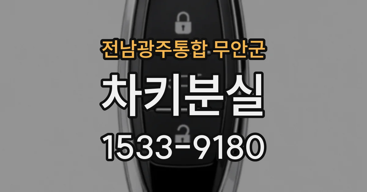 전남광주통합 무안군 차키분실