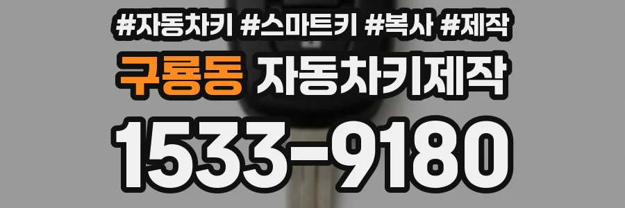 구룡동 자동차키제작
