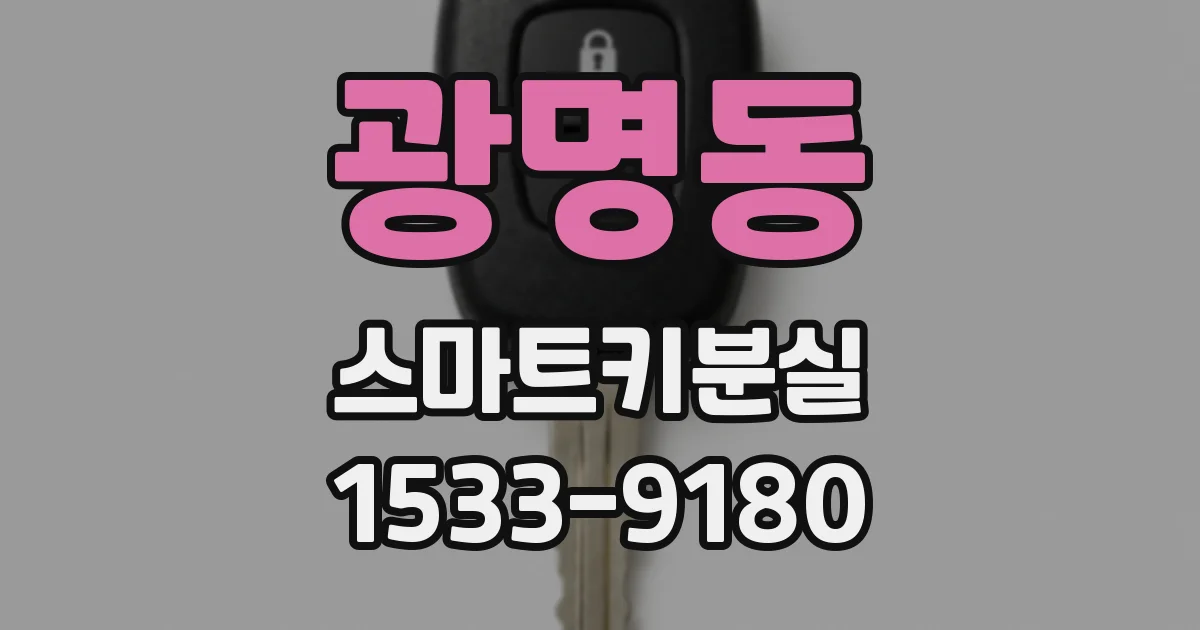 광명동 스마트키분실