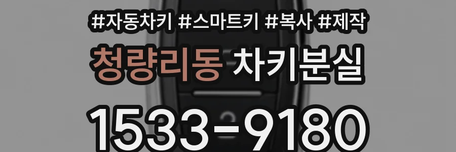 청량리동 차키분실