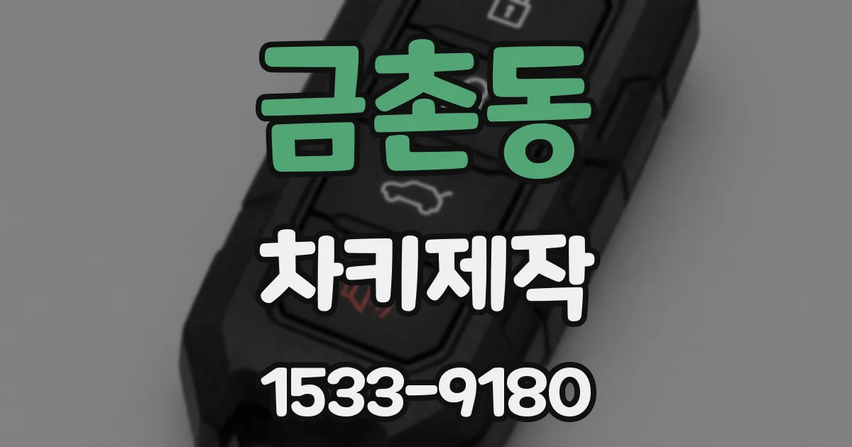 금촌동 차키제작