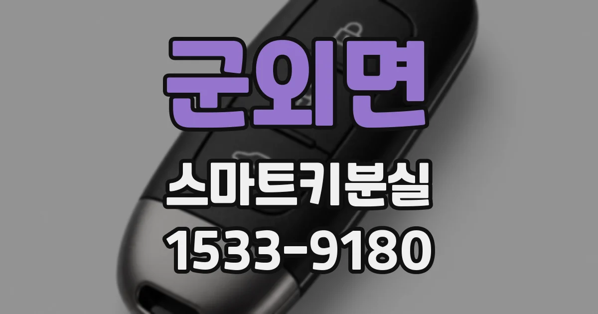 군외면 스마트키분실