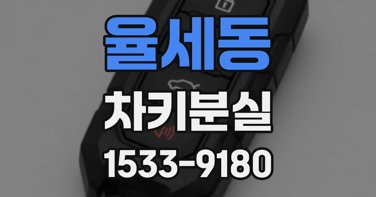율세동 차키분실